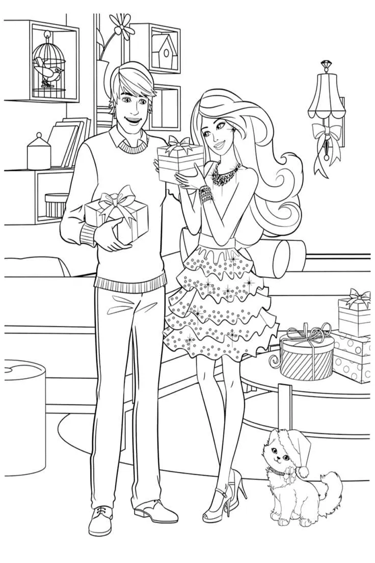 Barbie coloring page (10)