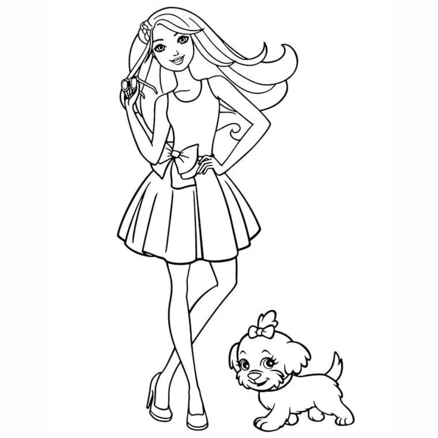 Barbie coloring page (11)