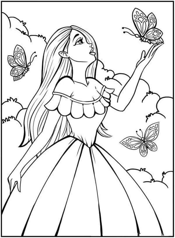 Barbie coloring page (11)