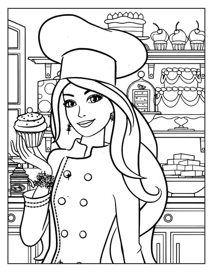 Barbie coloring page (12)