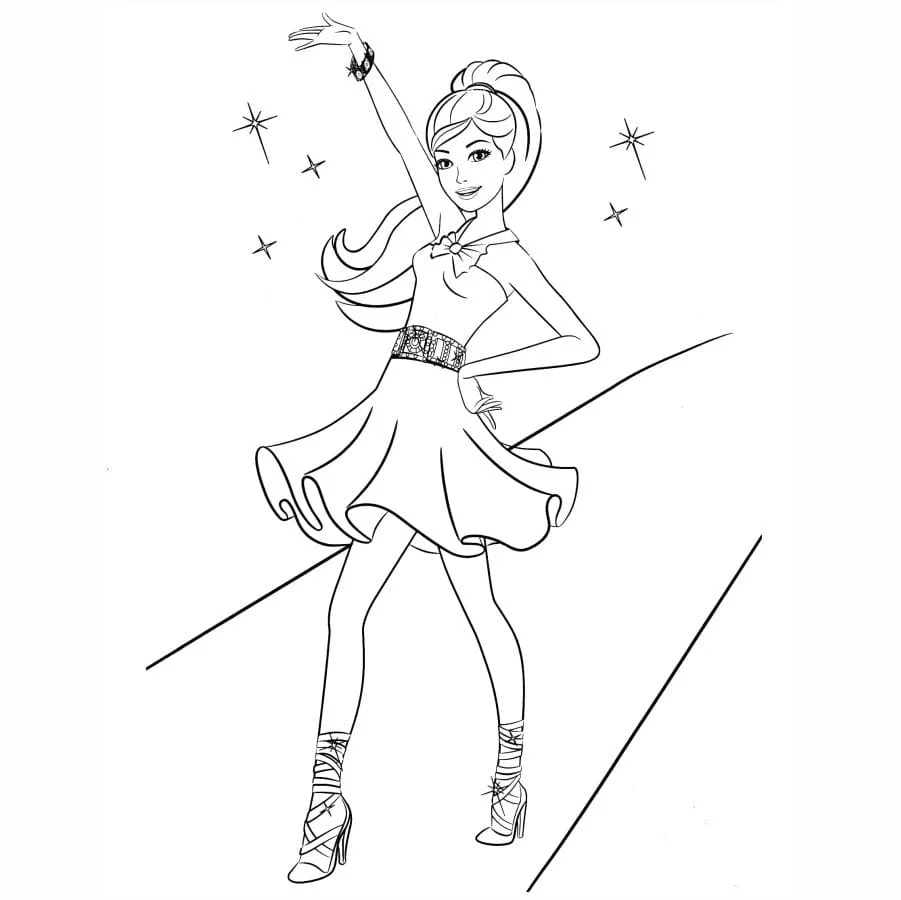 Barbie coloring page (13)