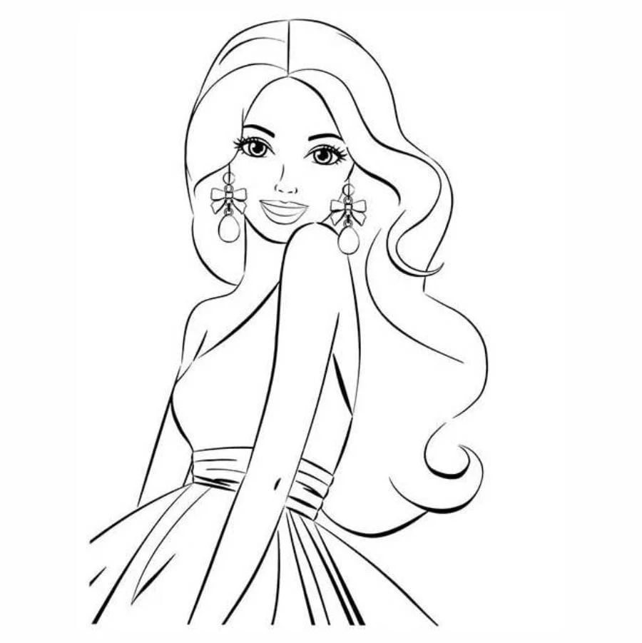 Barbie coloring page (16)