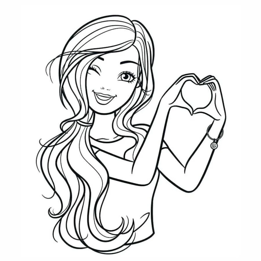 Barbie coloring page (17)