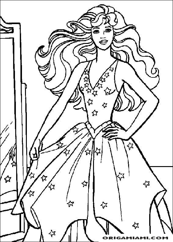 Barbie coloring page (18)