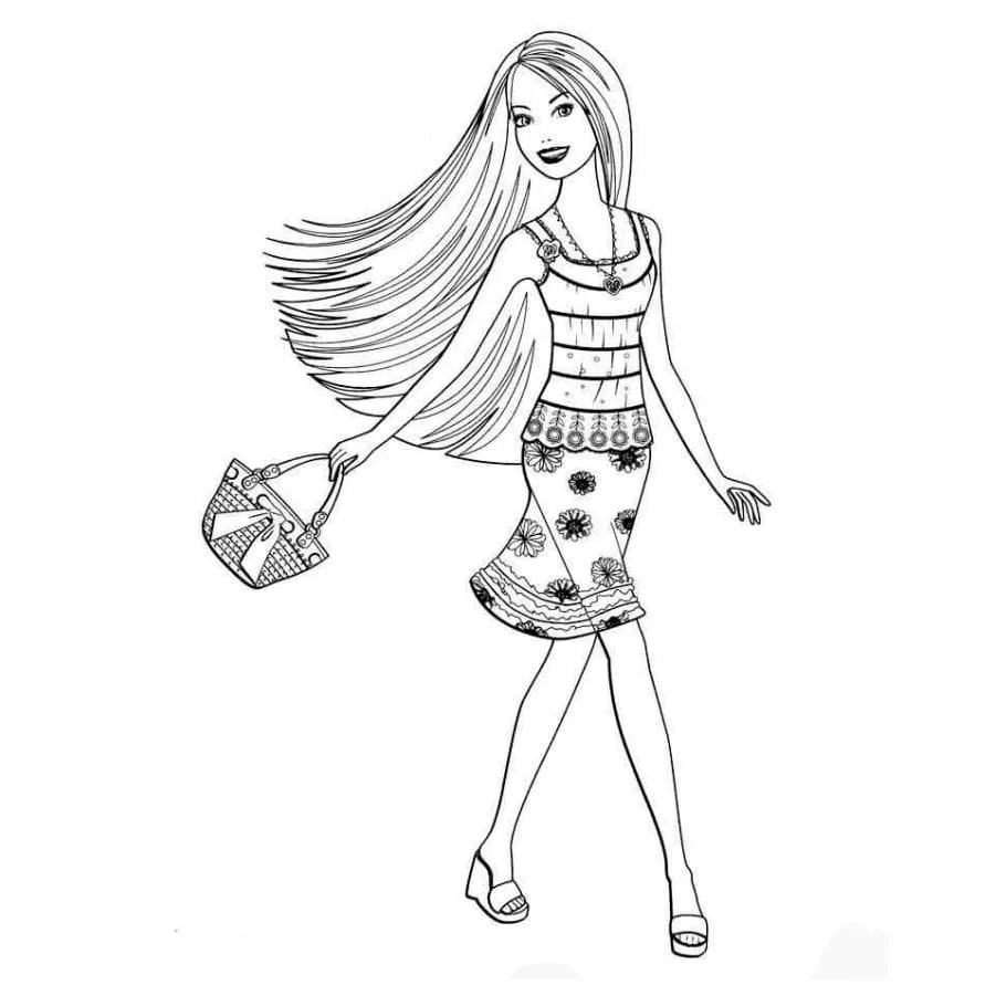 Barbie coloring page (18)