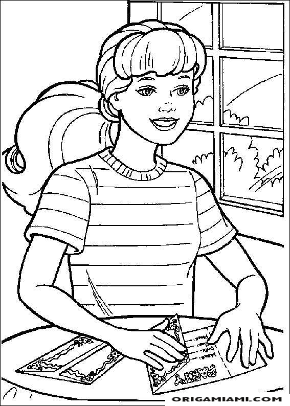 Barbie coloring page (2)