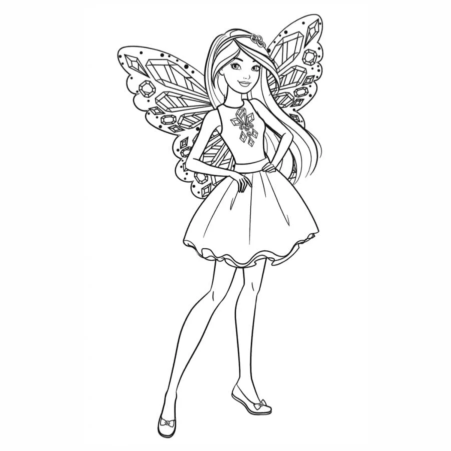 Barbie coloring page (21)