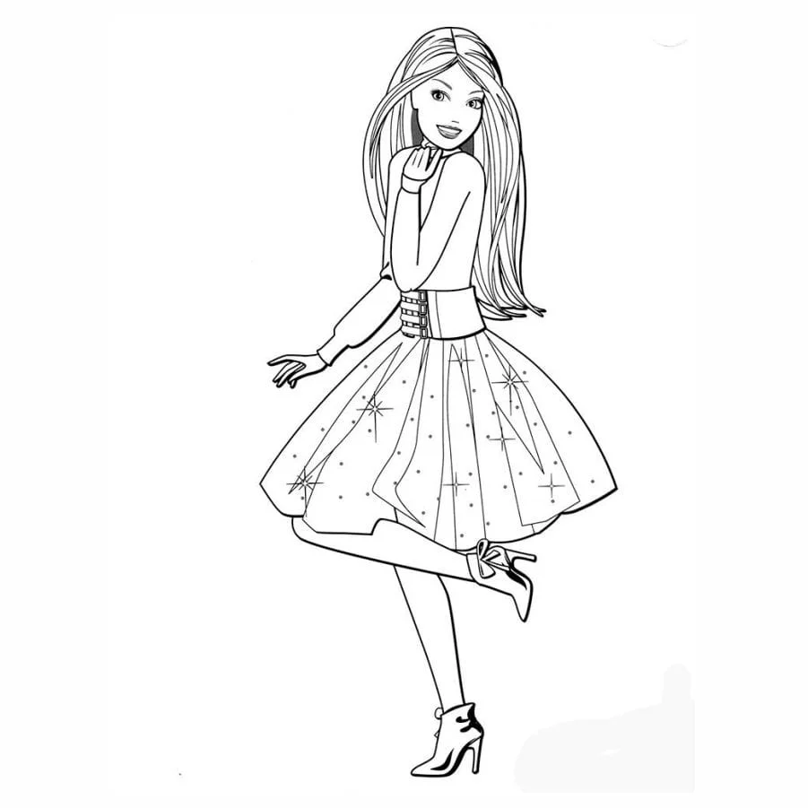 Barbie coloring page (22)