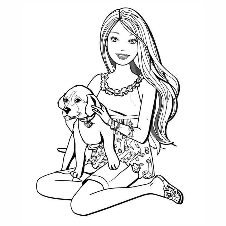 Barbie coloring page (23)