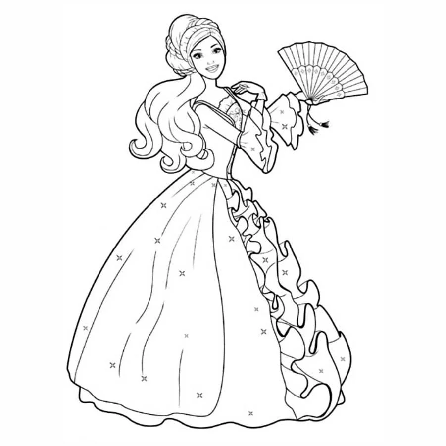 Barbie coloring page (25)