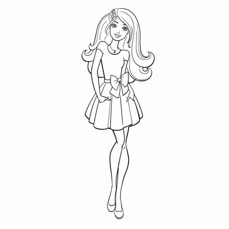 Barbie coloring page (26)