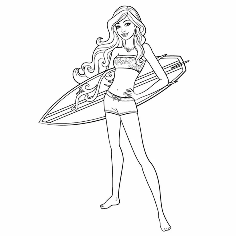 Barbie coloring page (27)