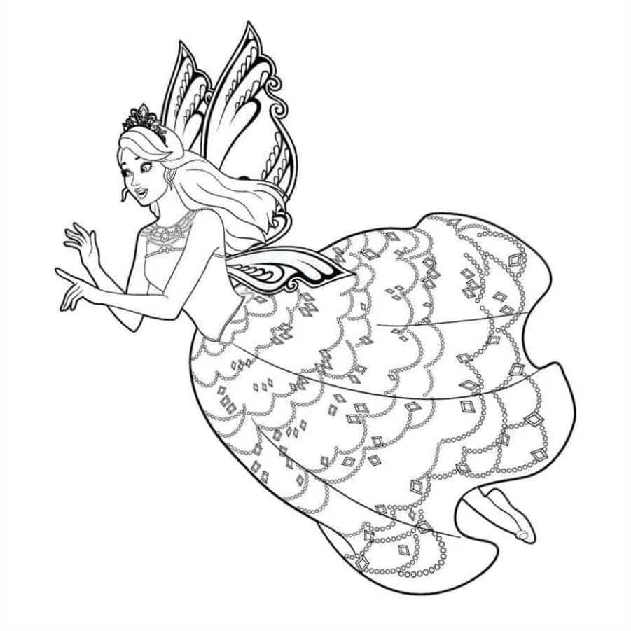 Barbie coloring page (28)