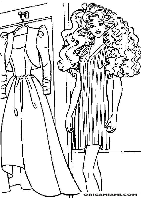 Barbie coloring page (29)