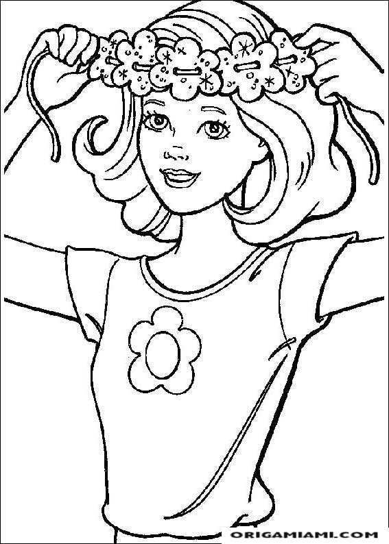 Barbie coloring page (3)