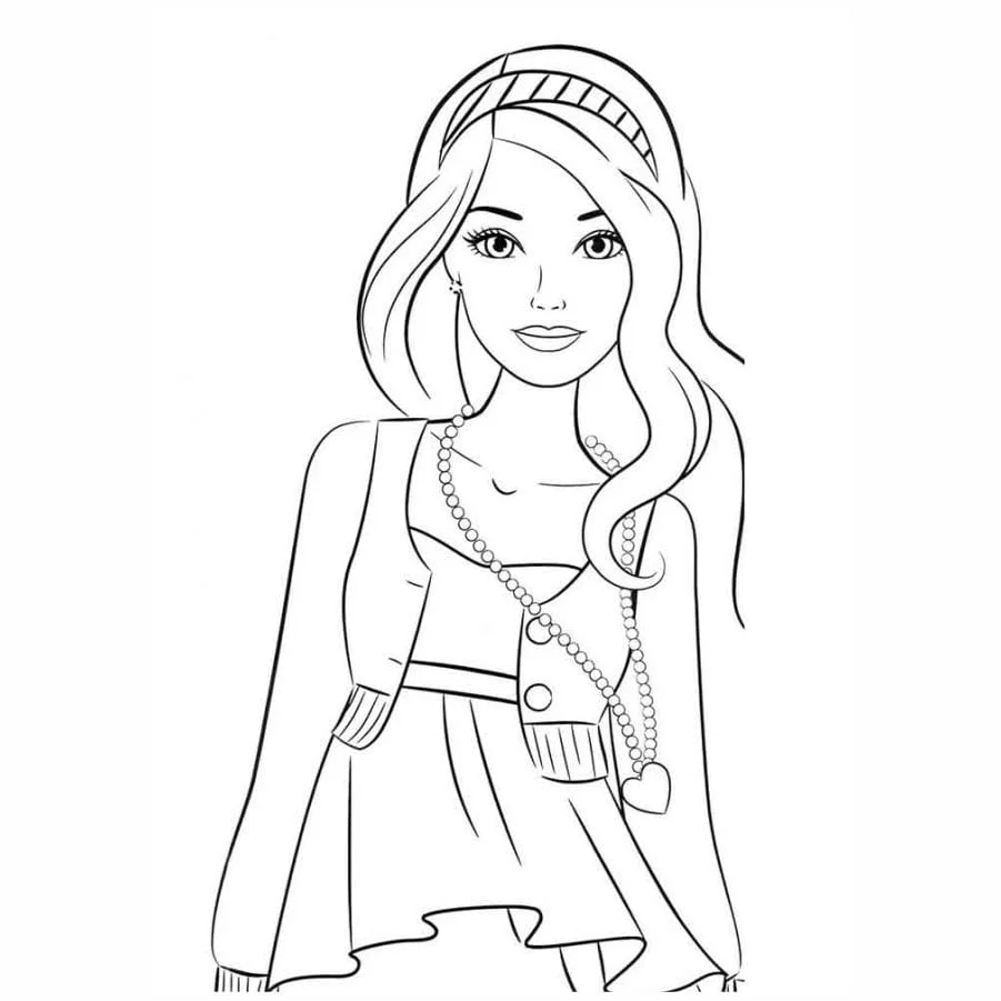 Barbie coloring page (30)