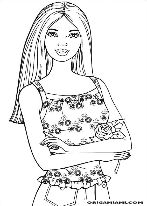 Barbie coloring page (34)