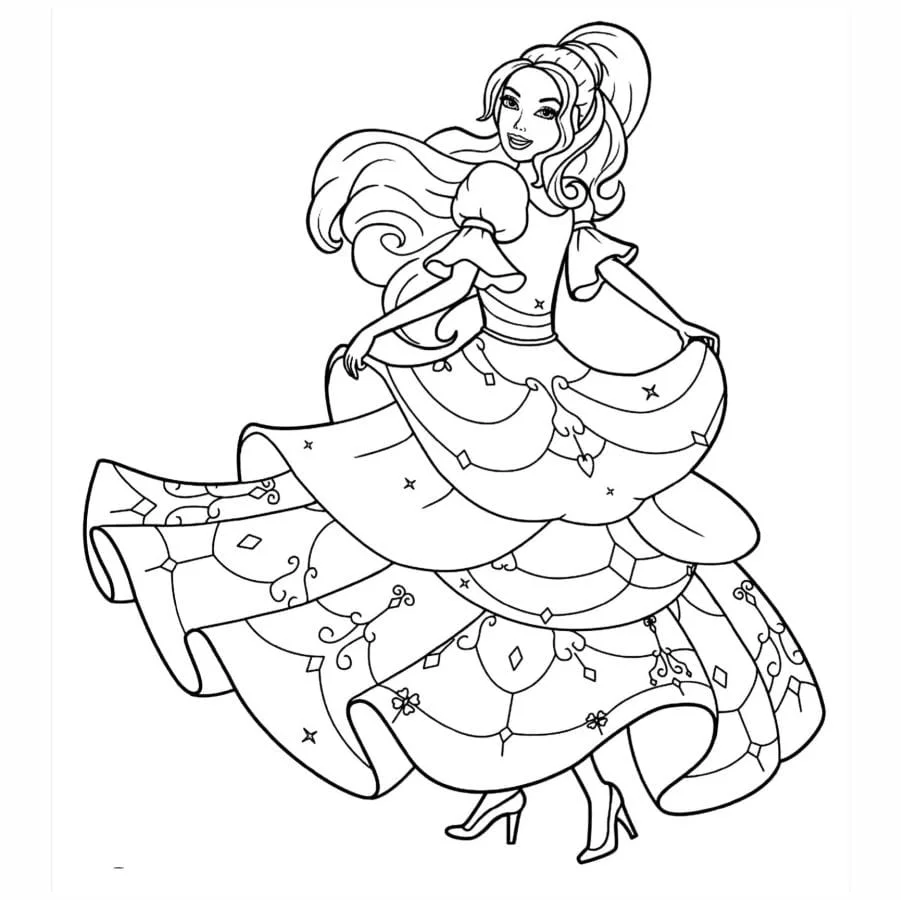 Barbie coloring page (36)