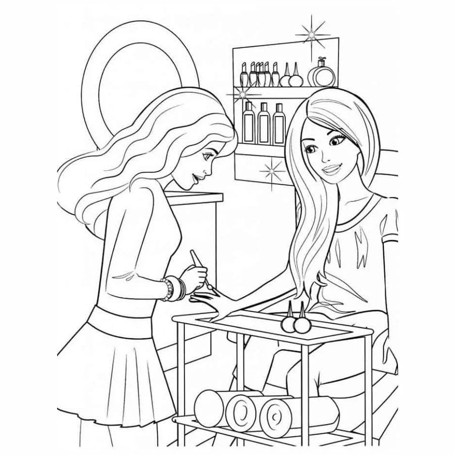 Barbie coloring page (38)