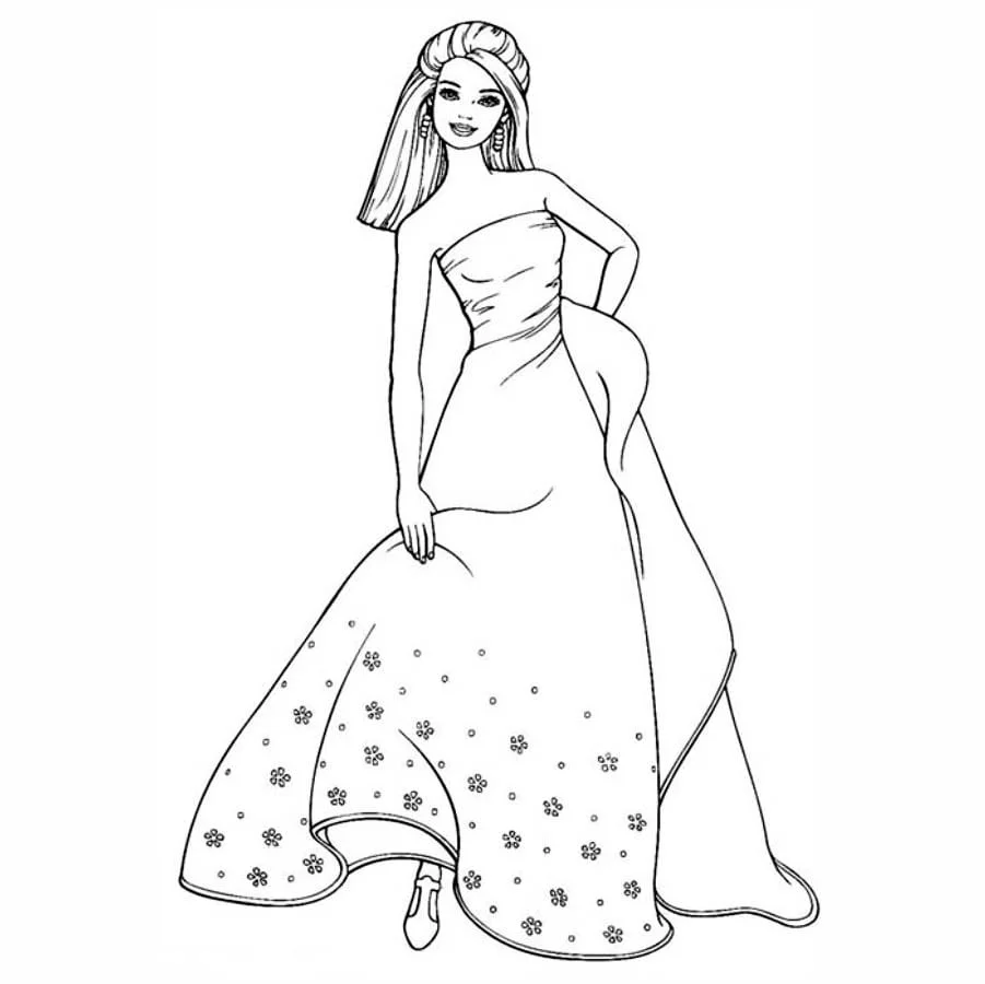 Barbie coloring page (41)