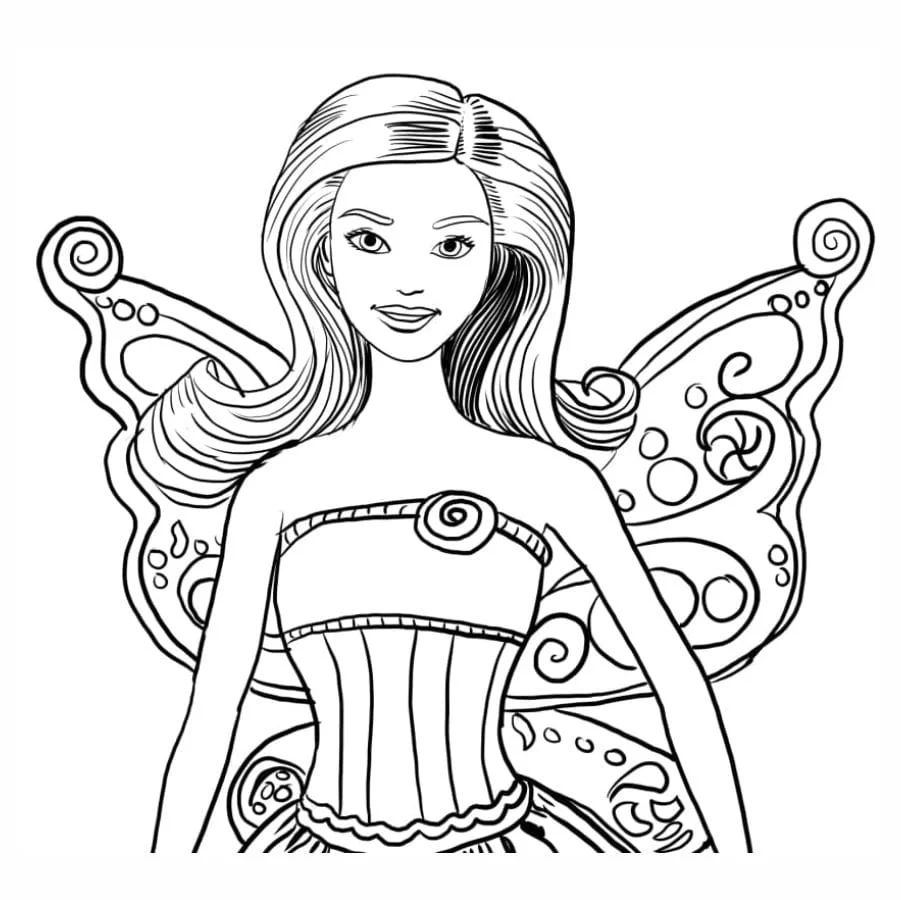 Barbie coloring page (42)