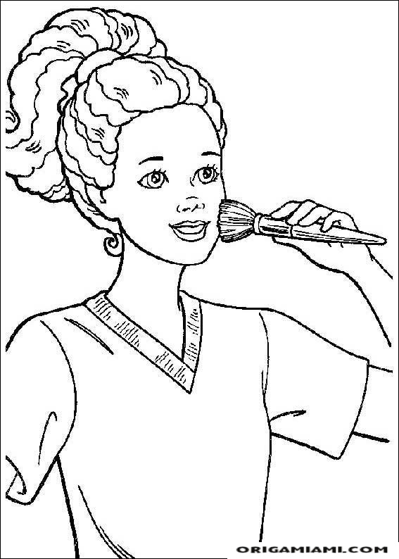 Barbie coloring page (5)