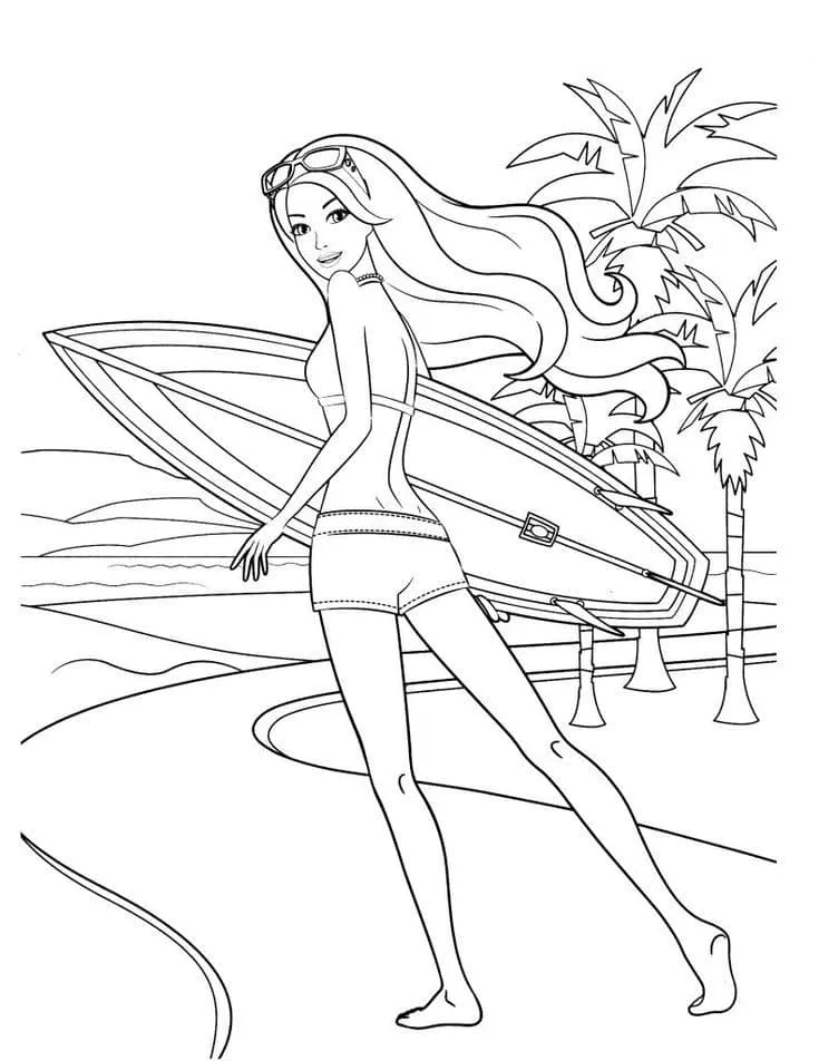 Barbie coloring page (5)