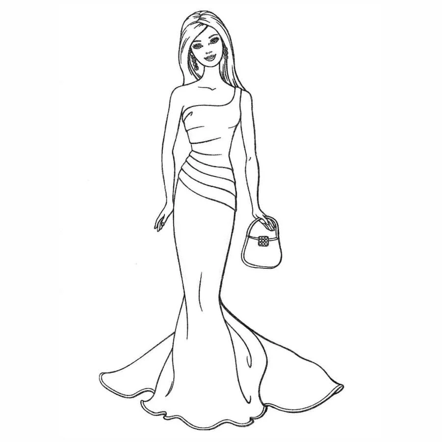 Barbie coloring page (54)