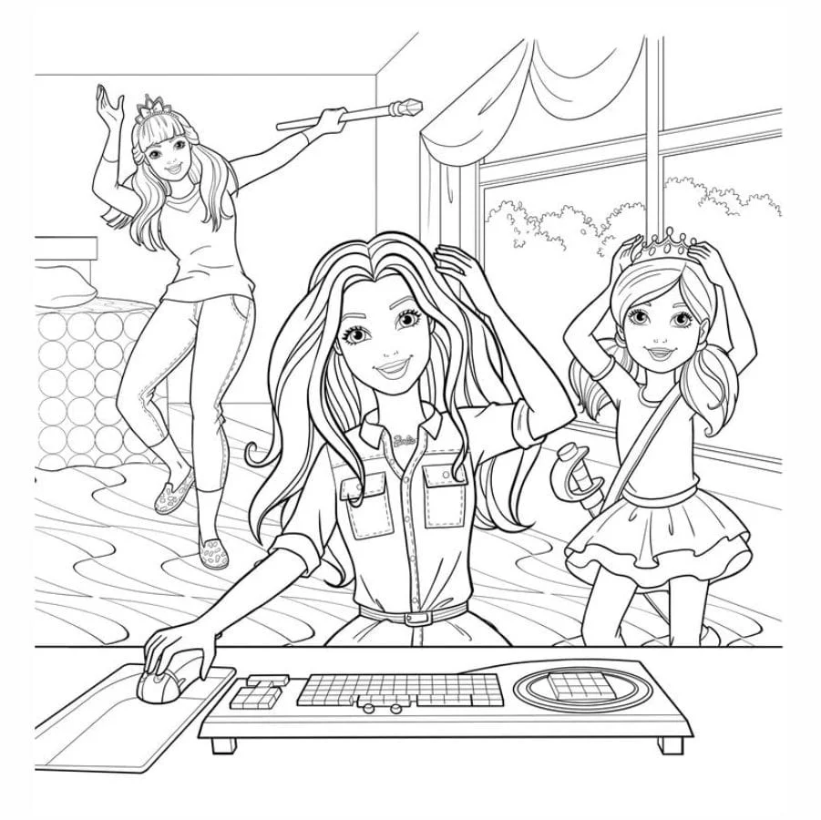 Barbie coloring page (56)