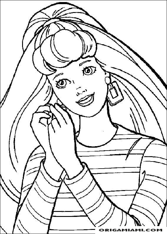 Barbie coloring page (6)