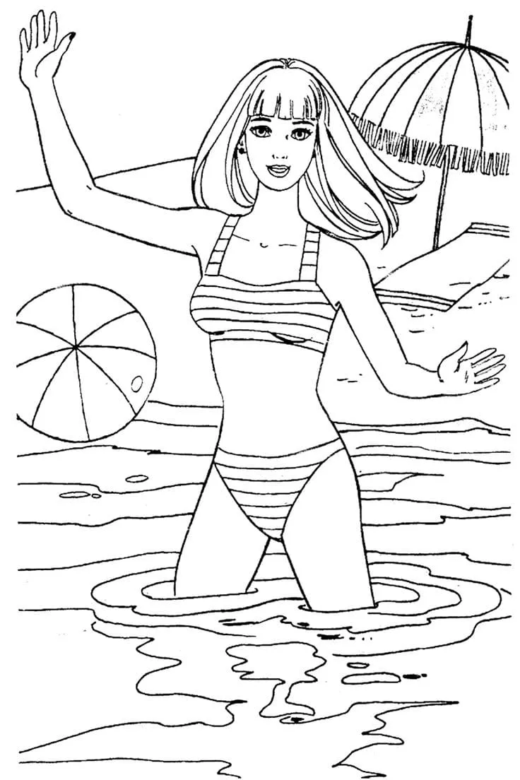 Barbie coloring page (6)