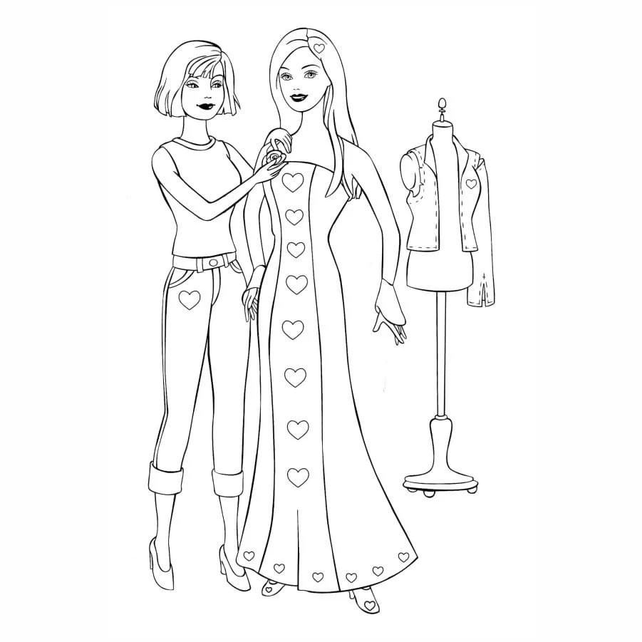 Barbie coloring page (60)