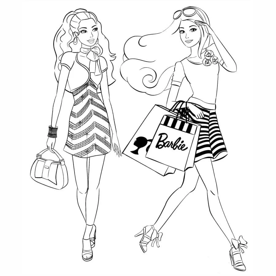 Barbie coloring page (7)