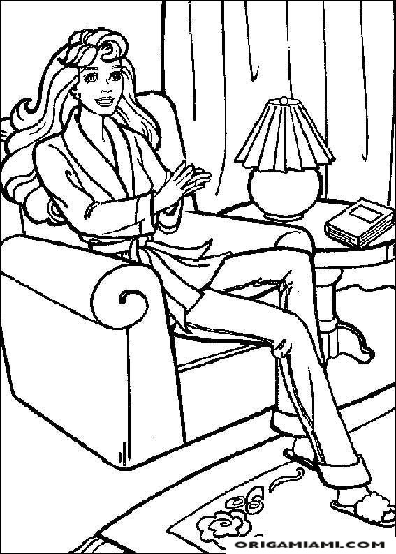 Barbie coloring page (8)