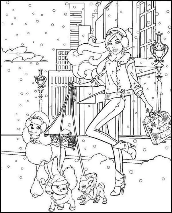 Barbie coloring page (8)