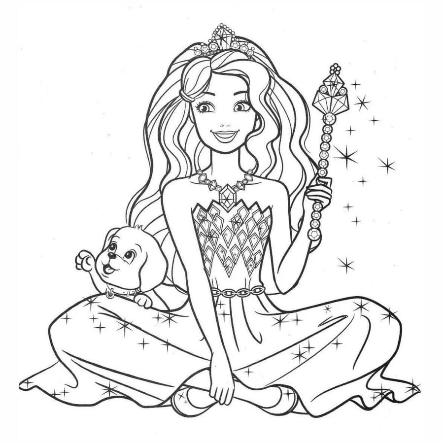 Barbie coloring page (9)