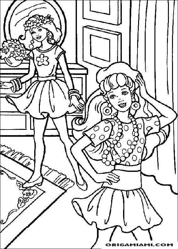 Barbie coloring page (9)