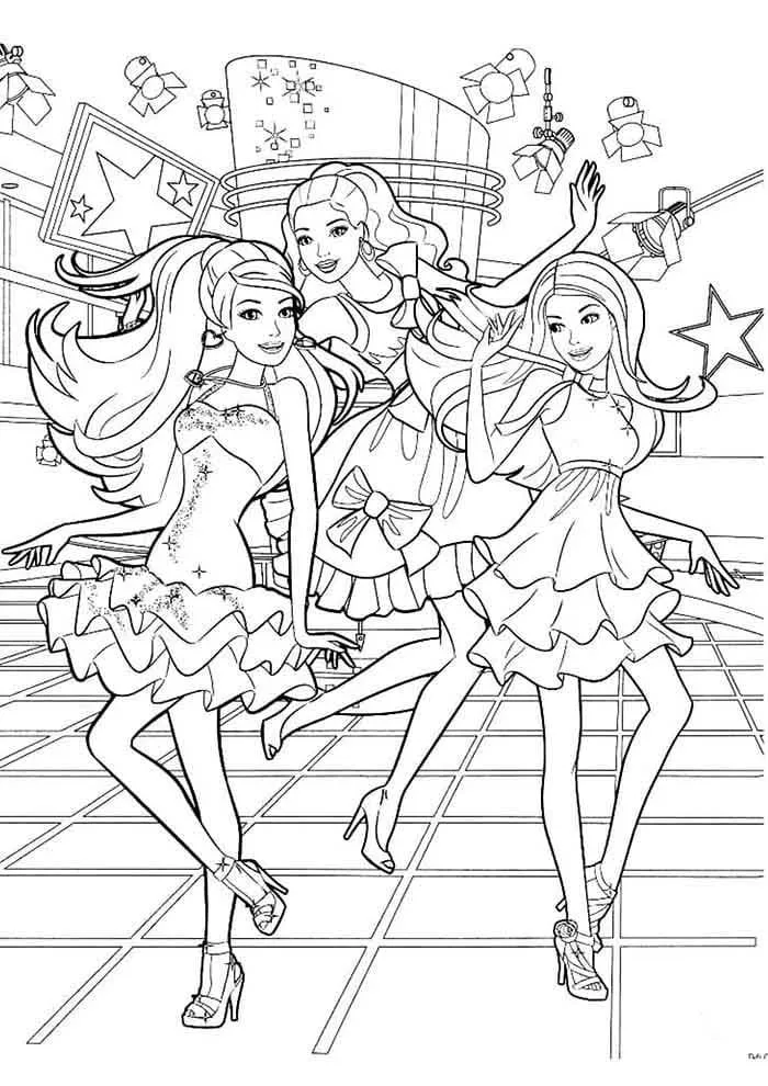 Barbie coloring page (9)