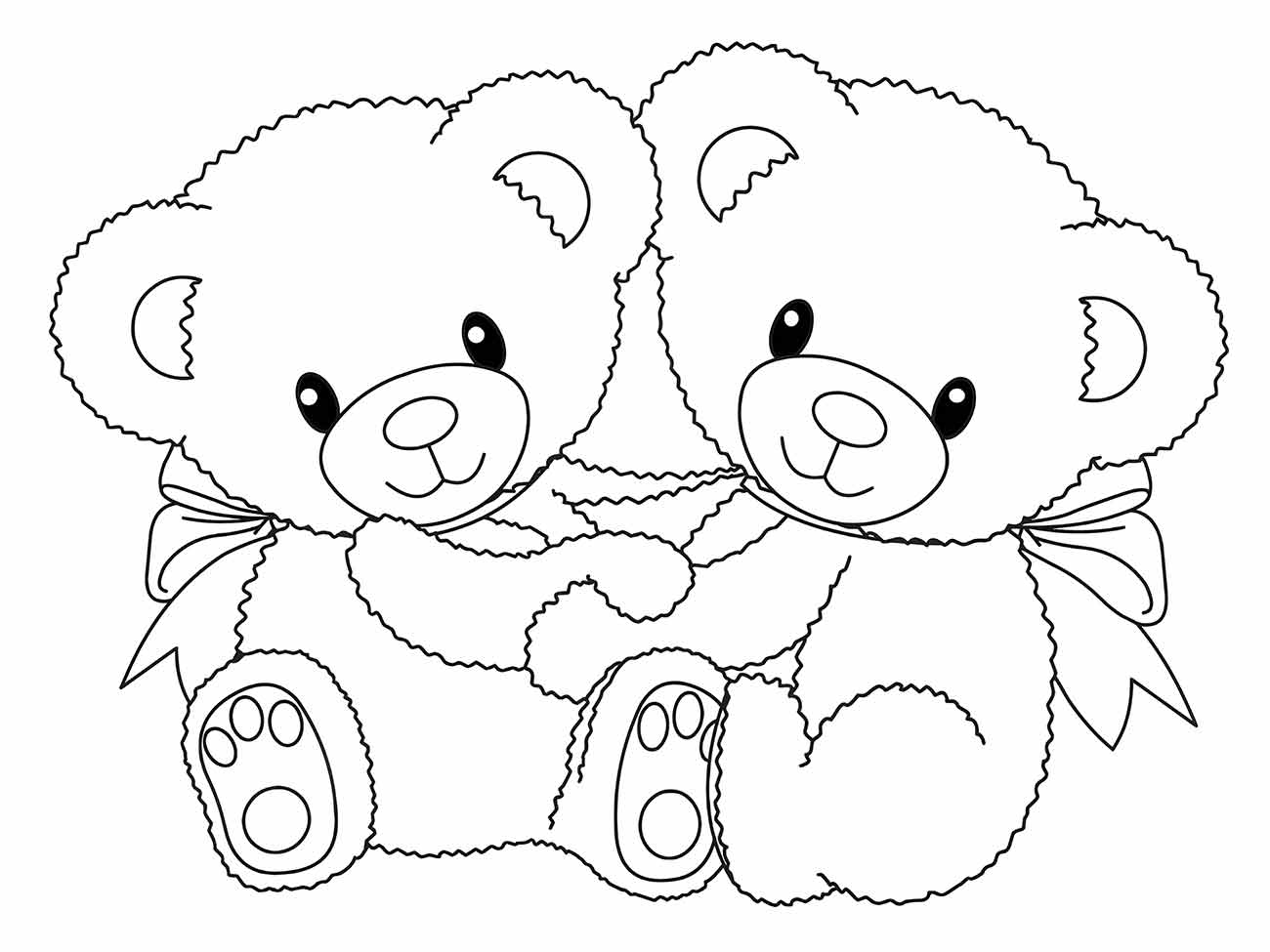 Bear coloring page (1)