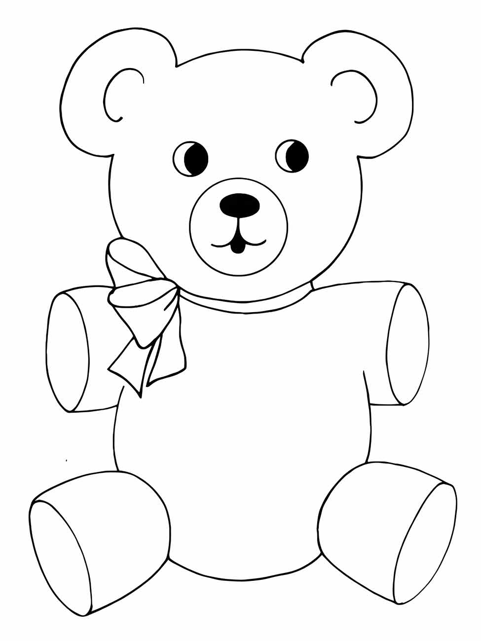 Bear coloring page (14)