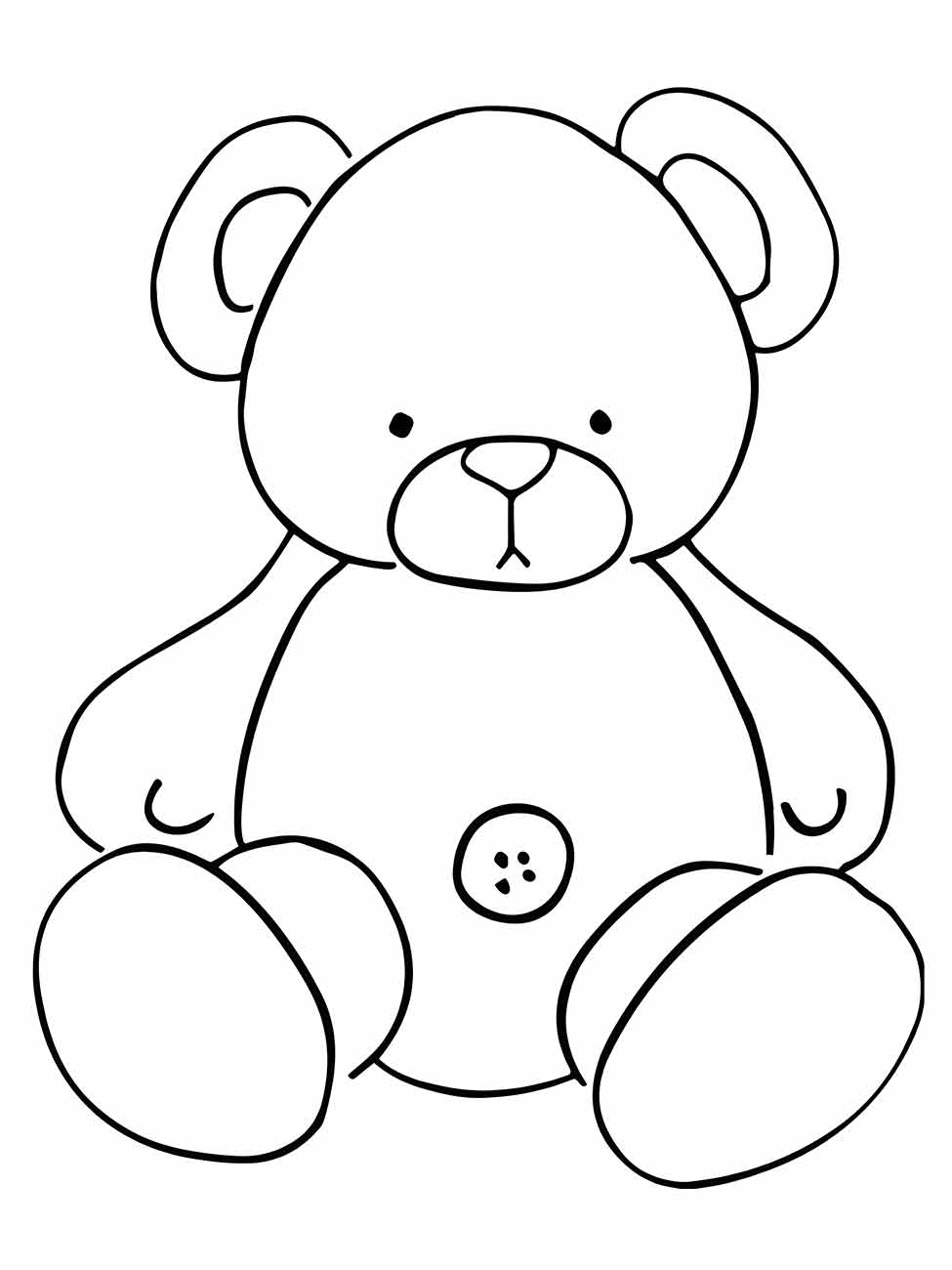 Bear coloring page (16)