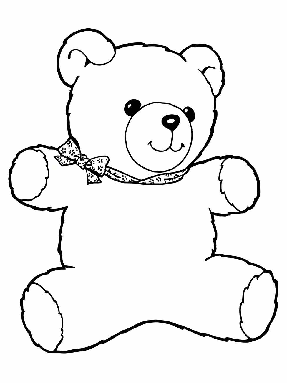 Bear coloring page (17)