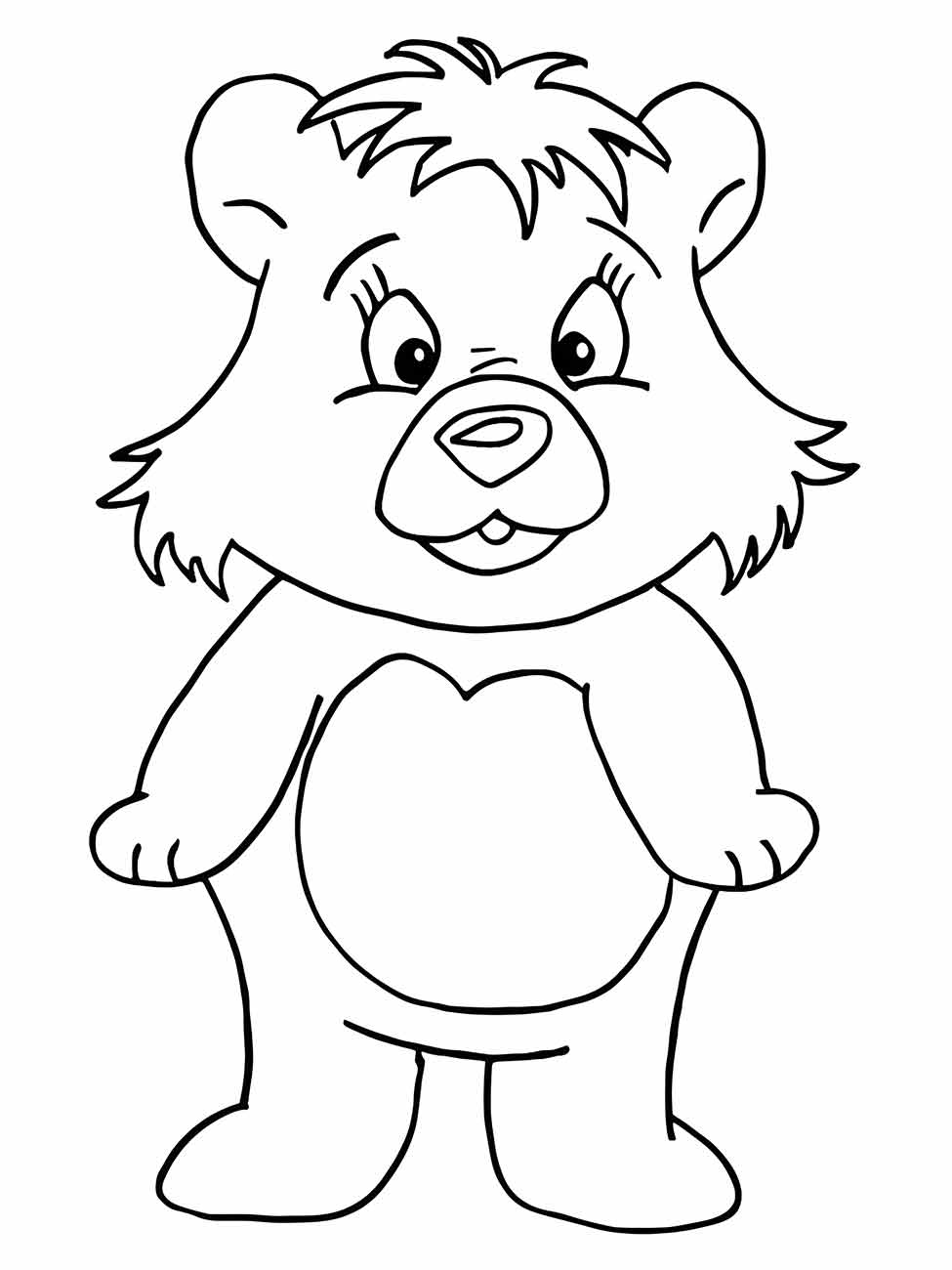 Bear coloring page (19)