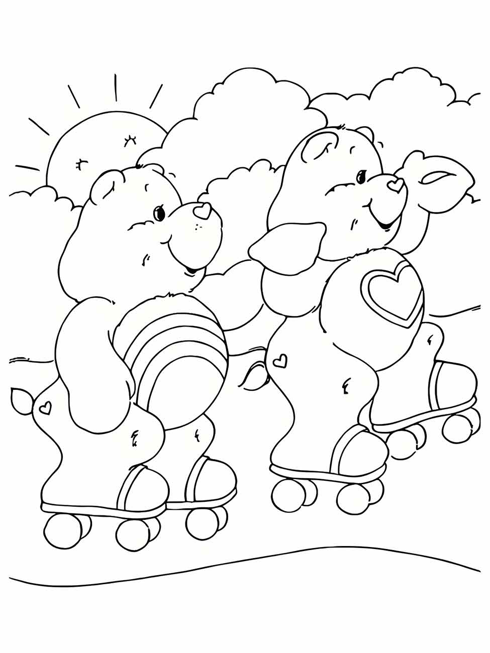 Bear coloring page (8)