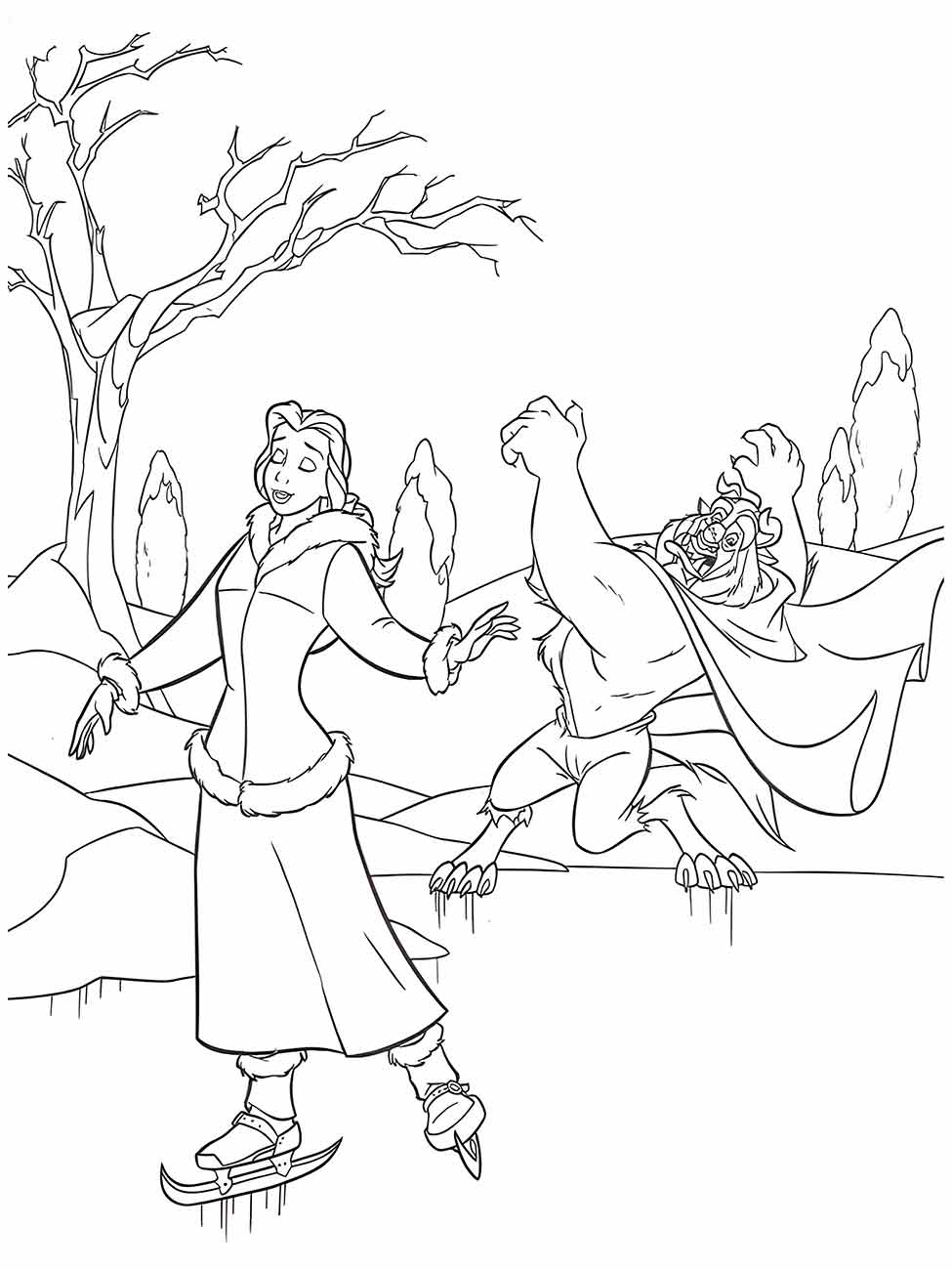 Beauty and the Beast coloring page (15)