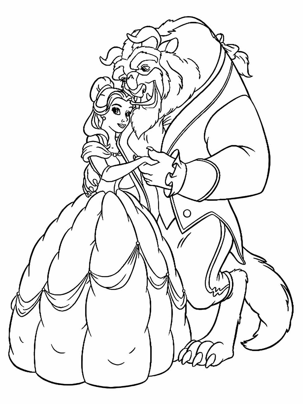 Beauty and the Beast coloring page (17)