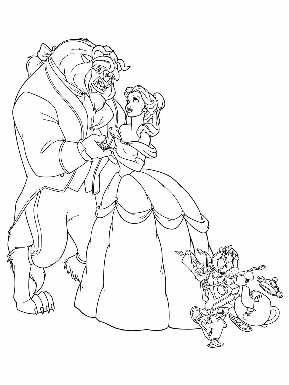 Beauty and the Beast coloring page (18)