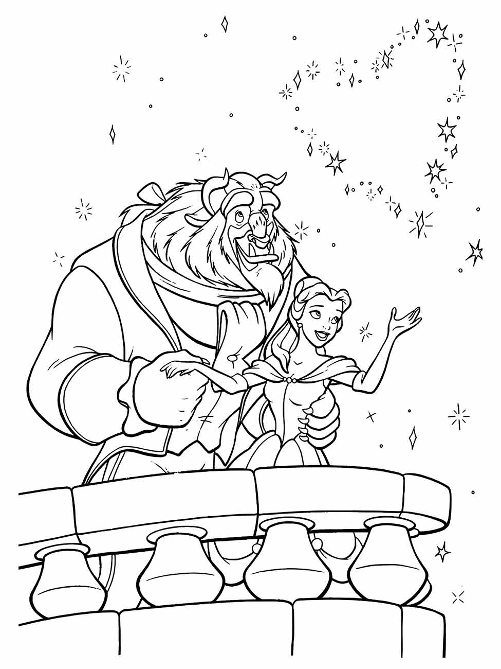 Beauty and the Beast coloring page (19)