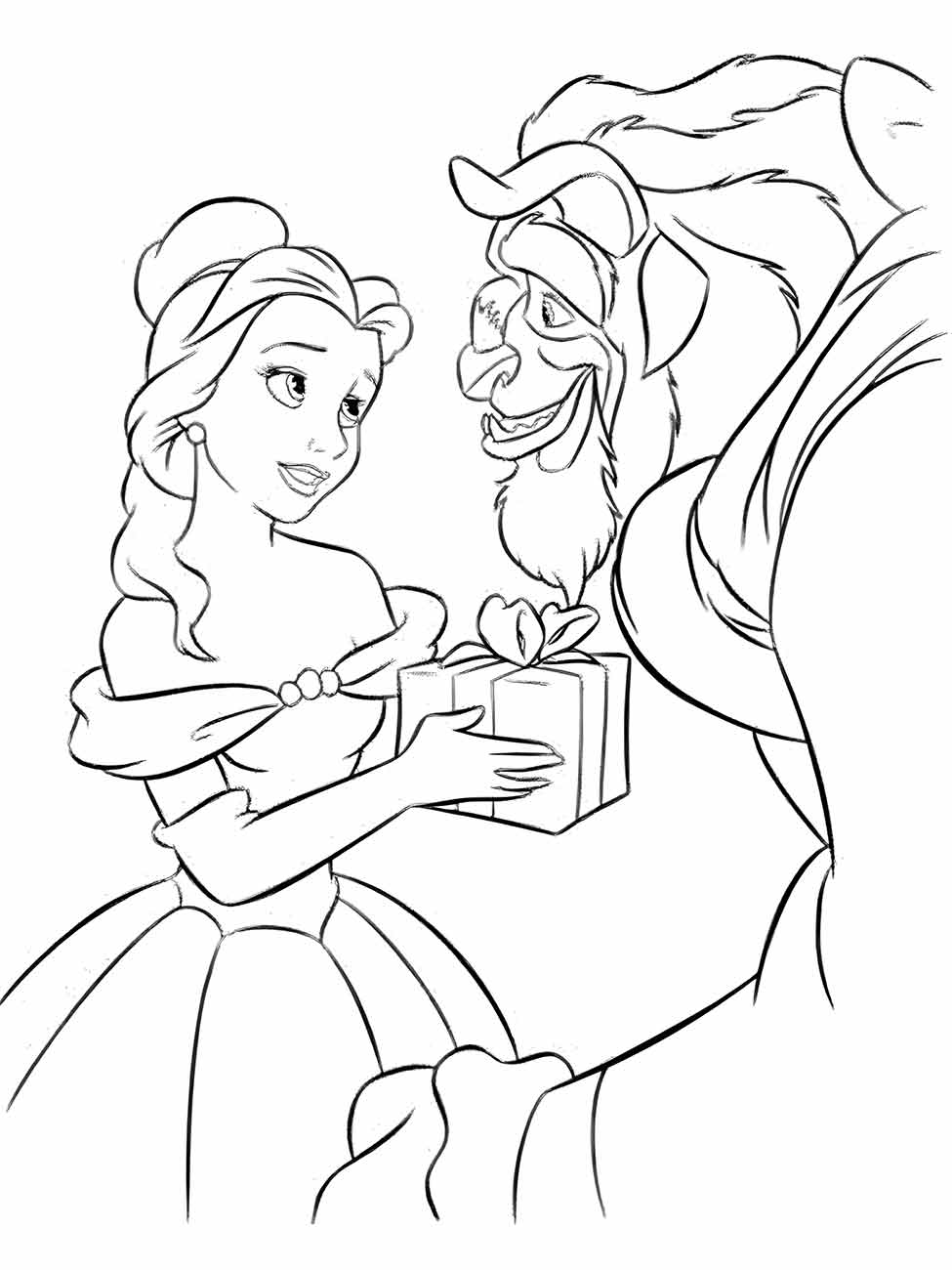 Beauty and the Beast coloring page (2)