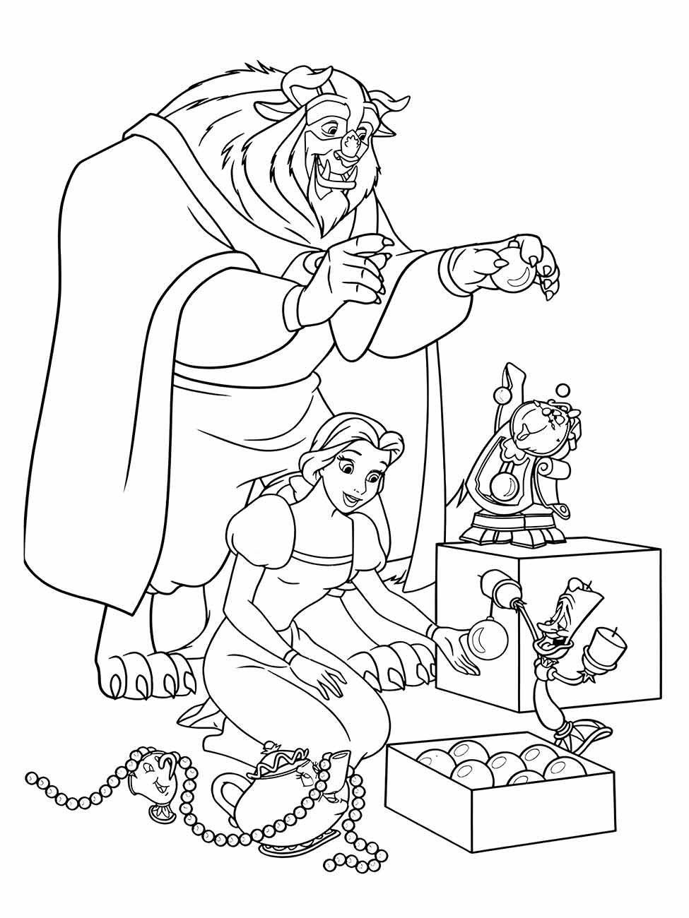 Beauty and the Beast coloring page (21)